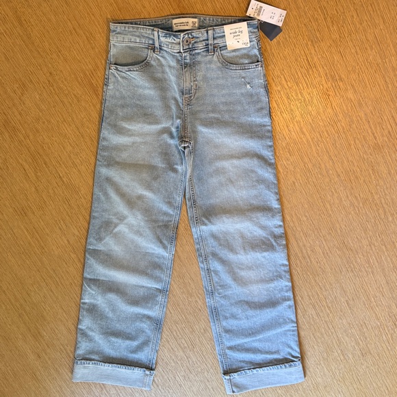 abercrombie kids Other - Abercrombie Kids Light Blue Wide Leg Jeans 13/14L